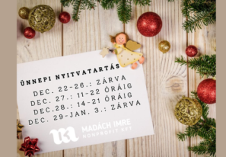 KARÁCSONYI NYITVATARTÁS